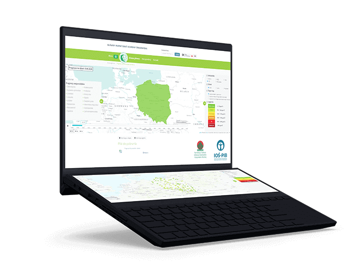 GIOŚ - Nettportal for oversikt over luftkvalitet