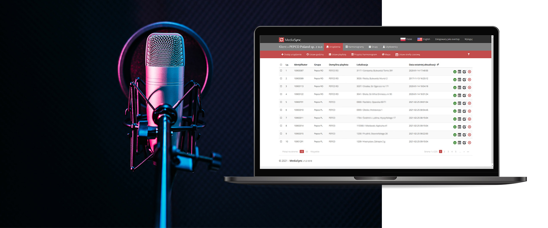 System do zarządzania audio oraz video bez praw autorskich.